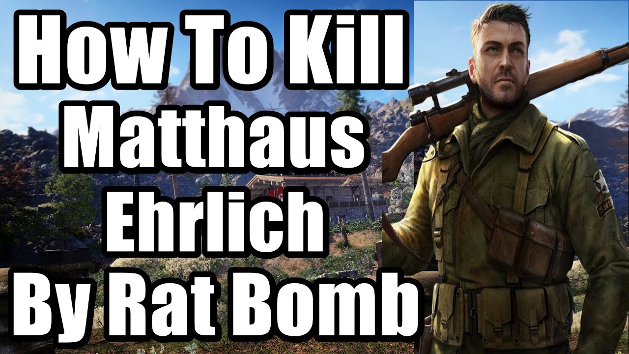Sniper Elite 5 How To Find And Kill Matthaus Ehrlich By Rat Bomb - Unlock Machine Pist.44 SMG
