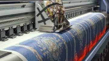 Modern Digital Textile Printing Process - Direct fabric Printing Step