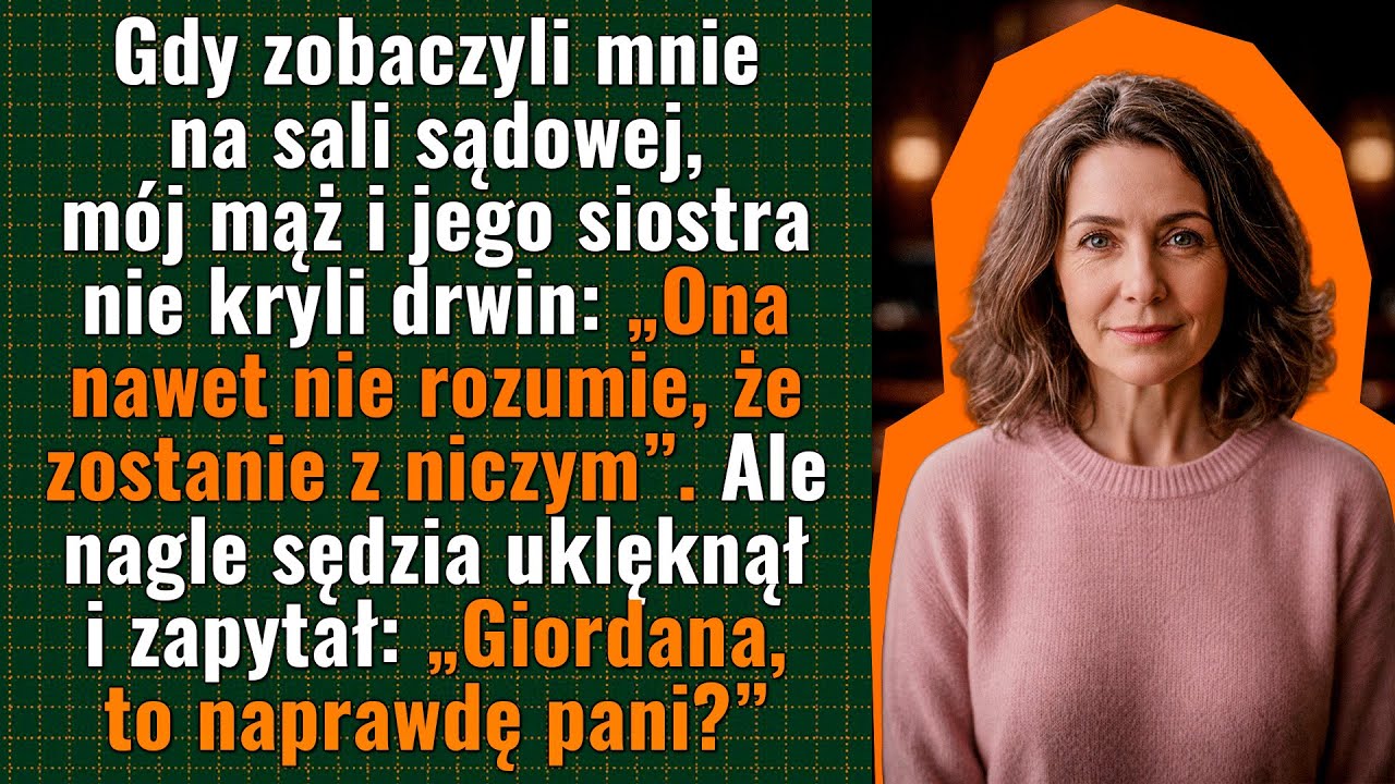 Sędzia uklęknął przed kobietą, z której śmiali się mąż i jego siostra – sala zamarła…