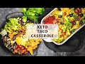 Keto Taco Casserole Recipe with Ground Beef