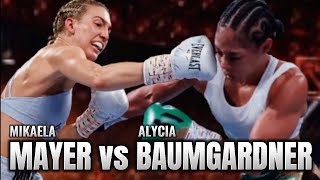 MIKAELA MAYER VS ALYCIA BAUMGARDNER HIGHLIGHTS