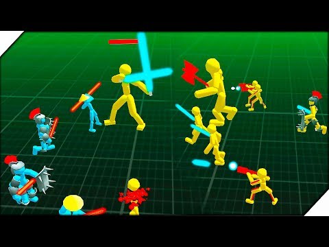 Видео: ДИКИЙ ВЕЛИКАН СТИКМЕН - Игра Stickman Simulator Battle of Warriors - Android