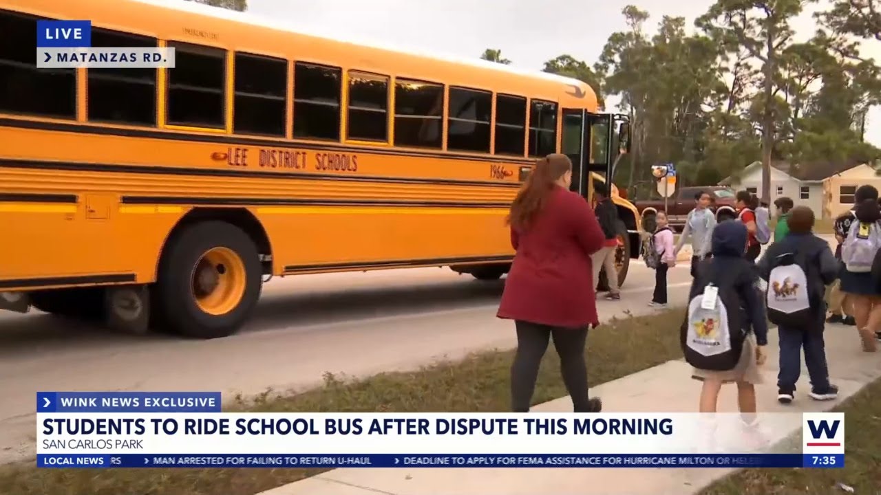 Lee County students ride school bus for first time after mother wins ...