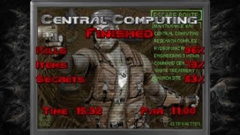 DOOM: Double Impact UV Playthrough - Map 2 (Central Computing) on PS4