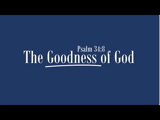 The Goodness of God | Psalm 34:8 class=