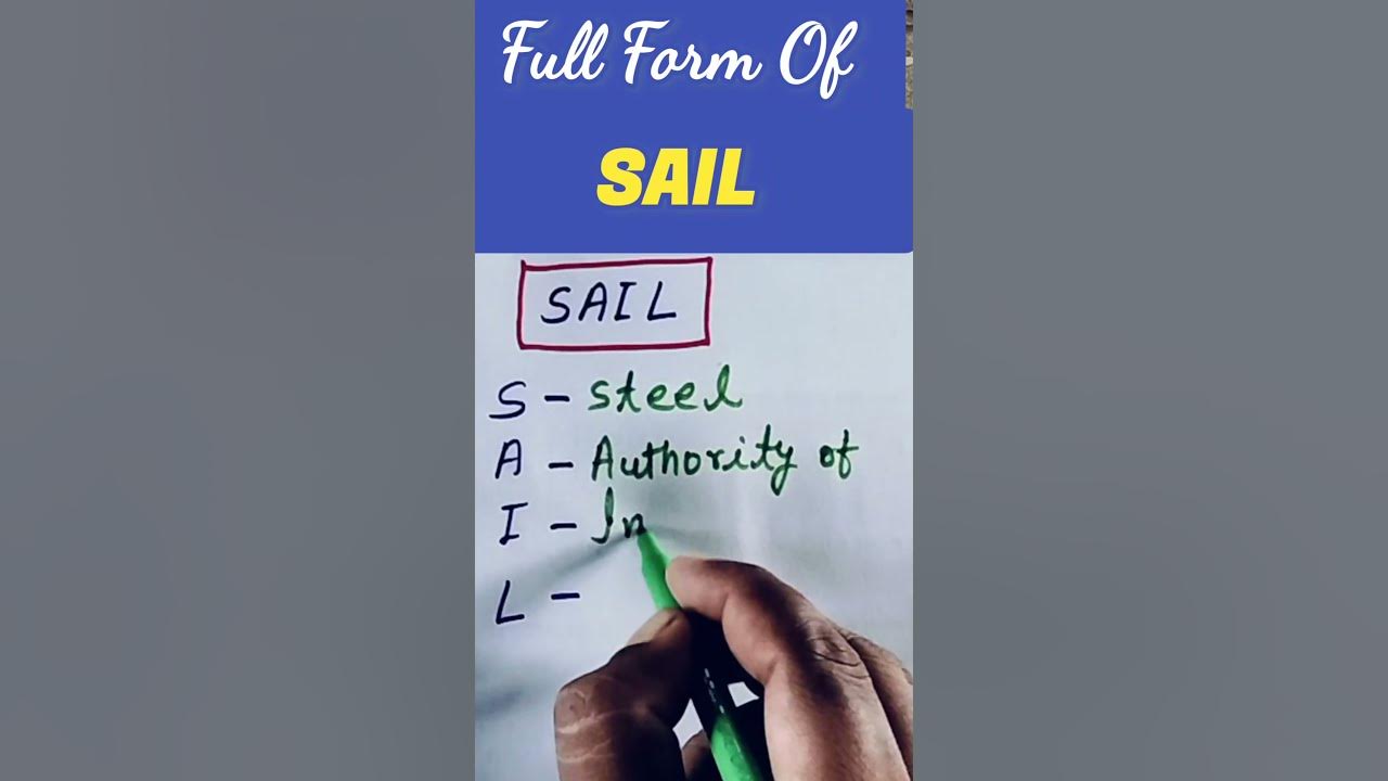 SAIL Full Form Of SAIL SAIL Ka Full Form shorts sail viral