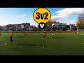 3v2 overload situation  football training  thomas vlaminck