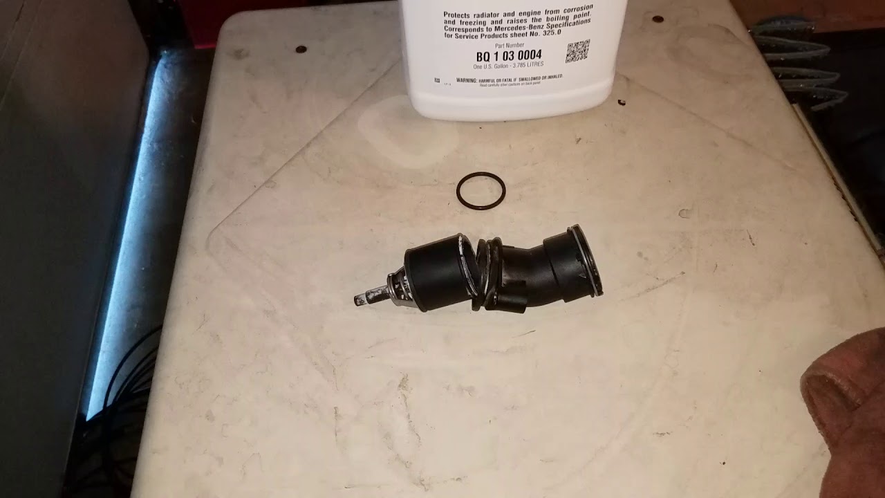 05 Mercedes C230 Thermostat Replacement po128 YouTube