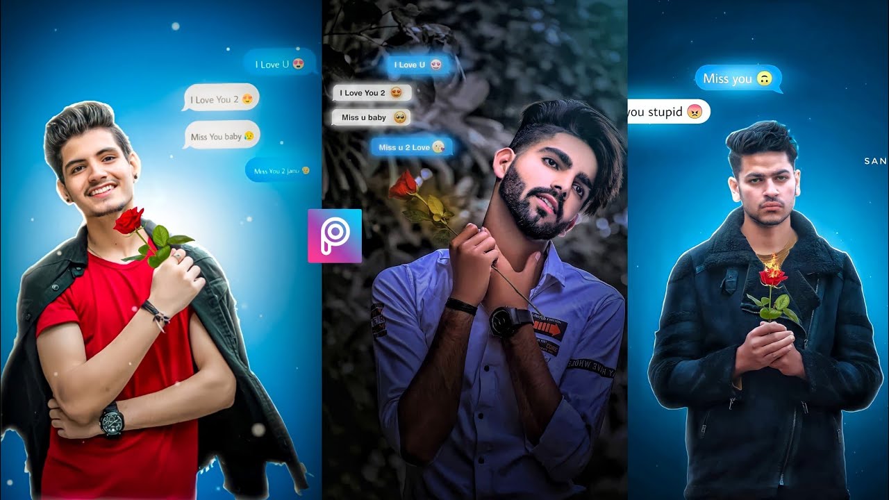 I Love You Photo Editing PicsArt || Instagram Viral Photo Editing || Chat Concept Photo Editing