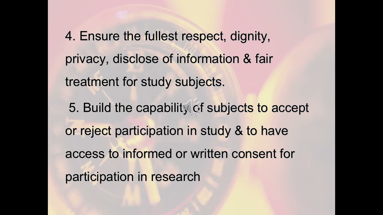 Ethical issues in research طرق البحث فى التمريض الفرقة الثانية