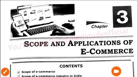 Scope and Applications of E-commerce Bcom 2nd Semester Full explanation in hindi