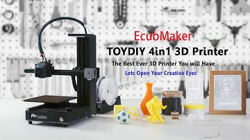 Review of EcubMaker TOYDIY 4in1 3D Printer /Best Ever 3D Printer With 4 Functions
