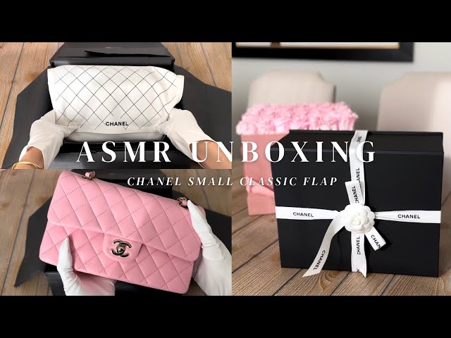 ASMR UNBOXING  CHANEL PINK Small Classic Flap Bag Gold Hardware 