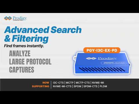 Advanced Search and Filtering of I3C Protocol Traces | PGY-I3C-EX-PD