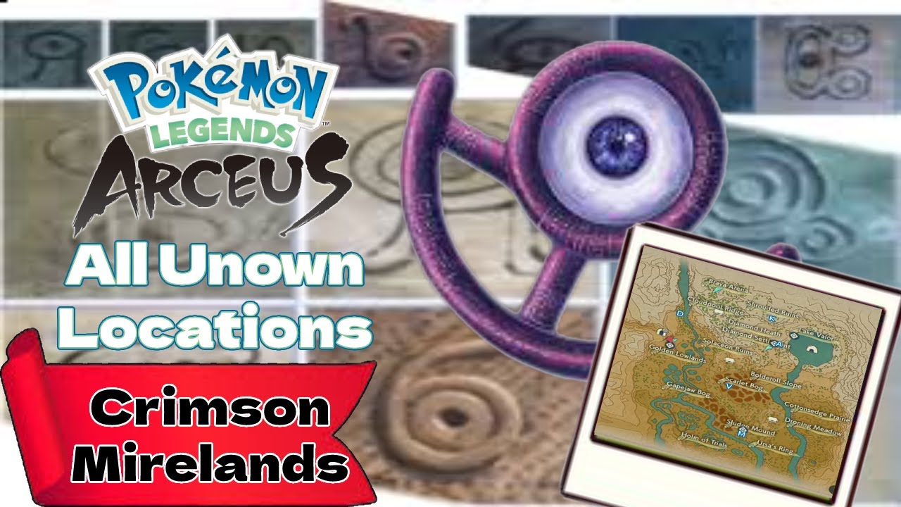 Pokémon Legends Arceus Unown locations