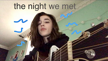 the night we met (cover)