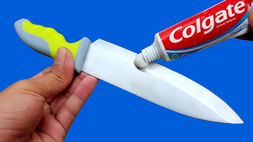 Easy Way To Sharpen A Knife Like A Razor Sharp ! Amazing idea