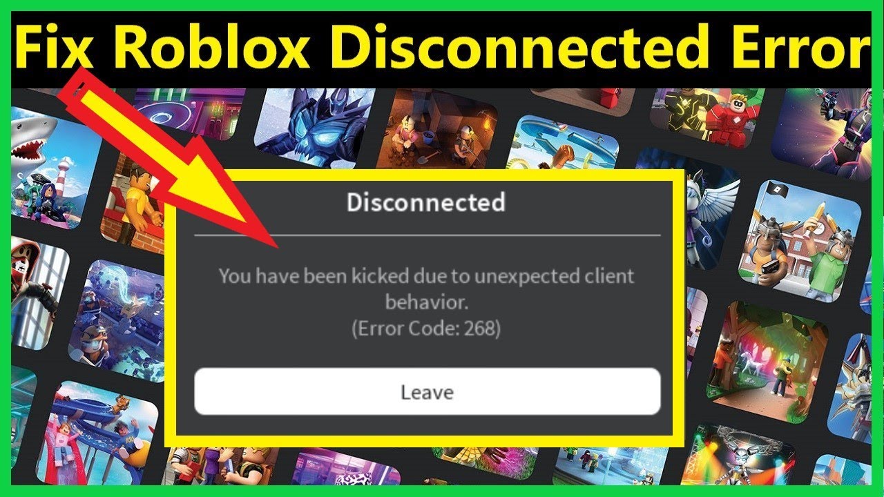 Роблокс ошибка сервера. Error code 268 Roblox. РОБЛОКС Error 268. РОБЛОКС ошибка you have been Kicked due to unexpected client Behavior. Ошибка 268 в РОБЛОКСЕ.