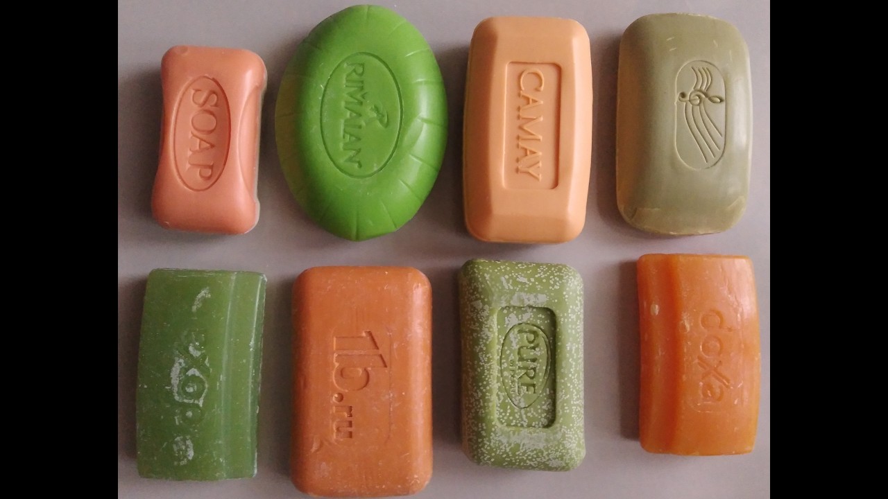 ASMR/ Soap/ Cutting dry/ Мыло🧡💚