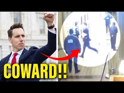 Josh Hawley HUMILIATED by Footage of Him FLEEING the Capitol on Jan 6
