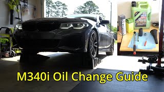 BMW M340i Oil Change Guide + Service Reset