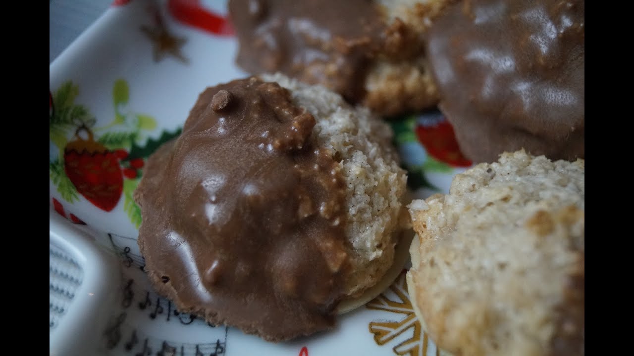 Lebkuchen-Kokos-Makronen - YouTube