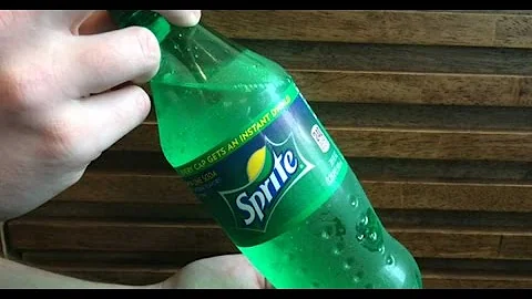 How To Turn Sprite From Clear Liquid Into Instant Slush - Works With Coke And Other Sodas