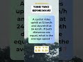 what is the average speed? #maths #shorts #riddlemathzone