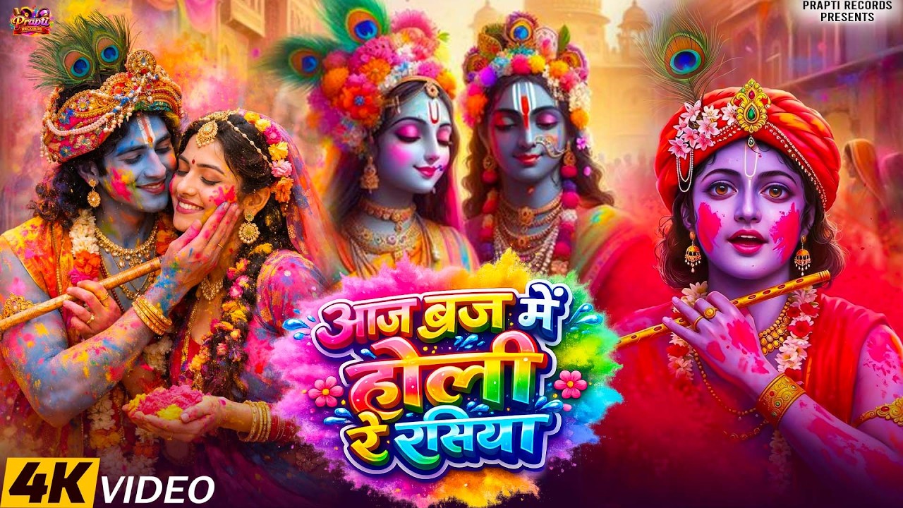Aaj Biraj Mein Hori Re Rasiya | Krishna Bhajan | आज बिरज में होरी रे रसिया | Braj Ki Holi |Vrindavan