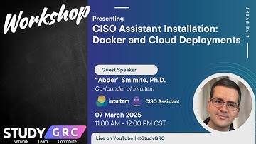 Self-host CISO Assistant | Walk-through | Study GRC