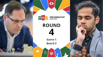 🇭🇺 Peter Leko – Arjun Erigaisi 🇮🇳 | FIDE World Cup 2025 | Round 4 | Game 1 | Board 2
