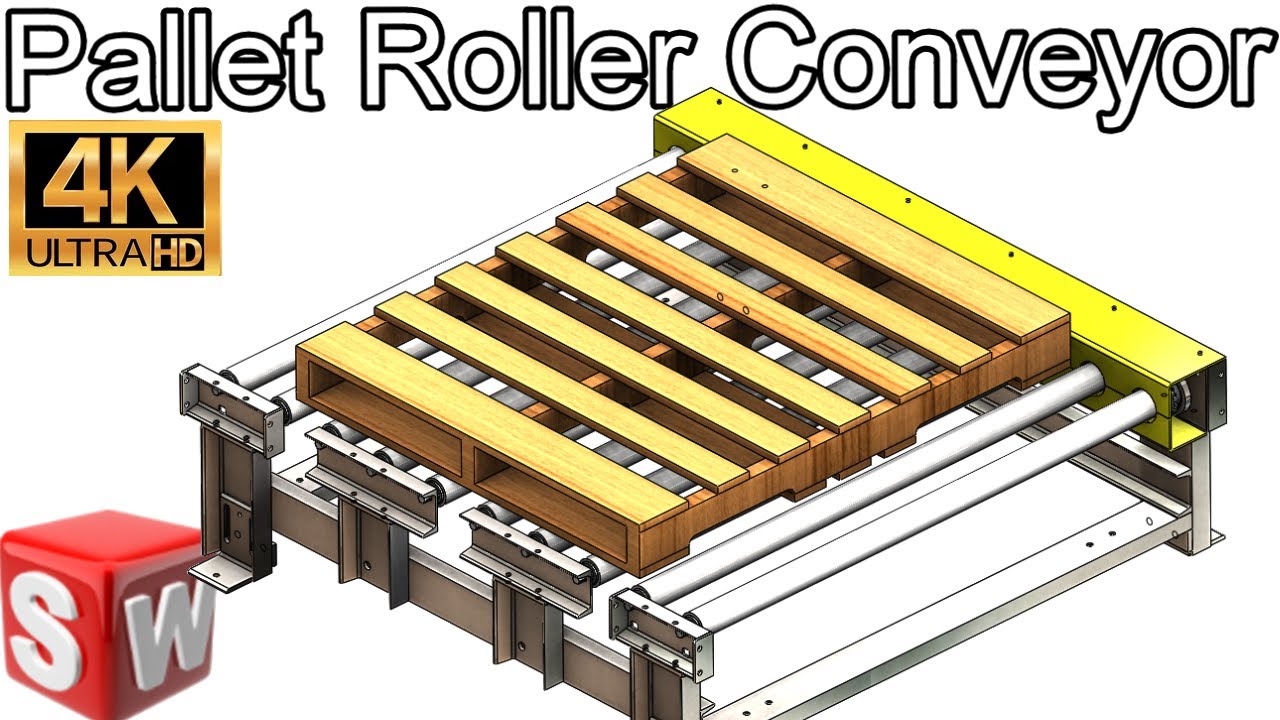 Chain Drive Roller Conveyor for Pallet Part 1 90deg PopUp Pallet
