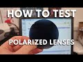 Are my sunglasses polarised?