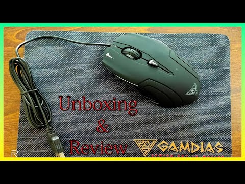 GAMDIAS Demeter E1-3200DPI Gaming Mouse with Mouse Pad Unboxing & Review