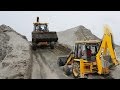 JCB Dozer Amazing Work On Sandy Place - Crusher Sand Seems Like Sandy Hill - JCB DOZER VIDEO