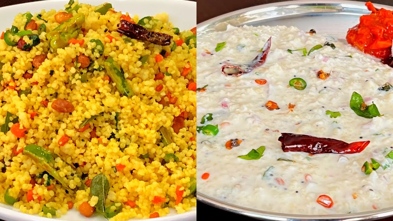 2 Healthy Millet Recipes Millet Lemon Rice RecipeMillet Curd Rice