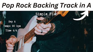 Pop Rock Backing Track in A | The most used chord progression in history? screenshot 5