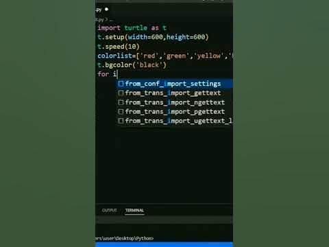 How to make a colorful hexagon using python code? - YouTube