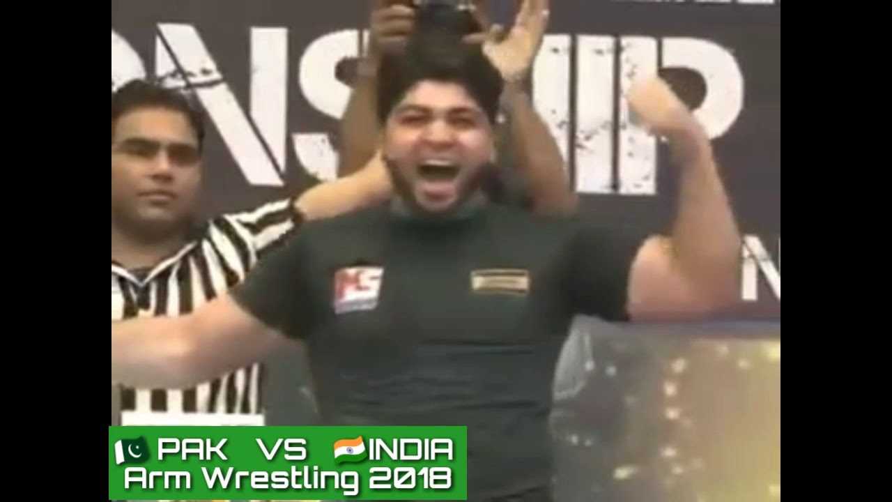 Pakistani Arm Wrestler Usman Butt Defeated Opponent Indian Wrestler 2018| Pakistan Won