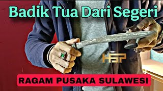 Badik Segeri Tua Orisinil Bawaan - Ragam Pusaka Sulawesi - Hsp Pusaka Galeri