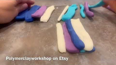 Easy Candy Clay Kaleidoscope Cane
