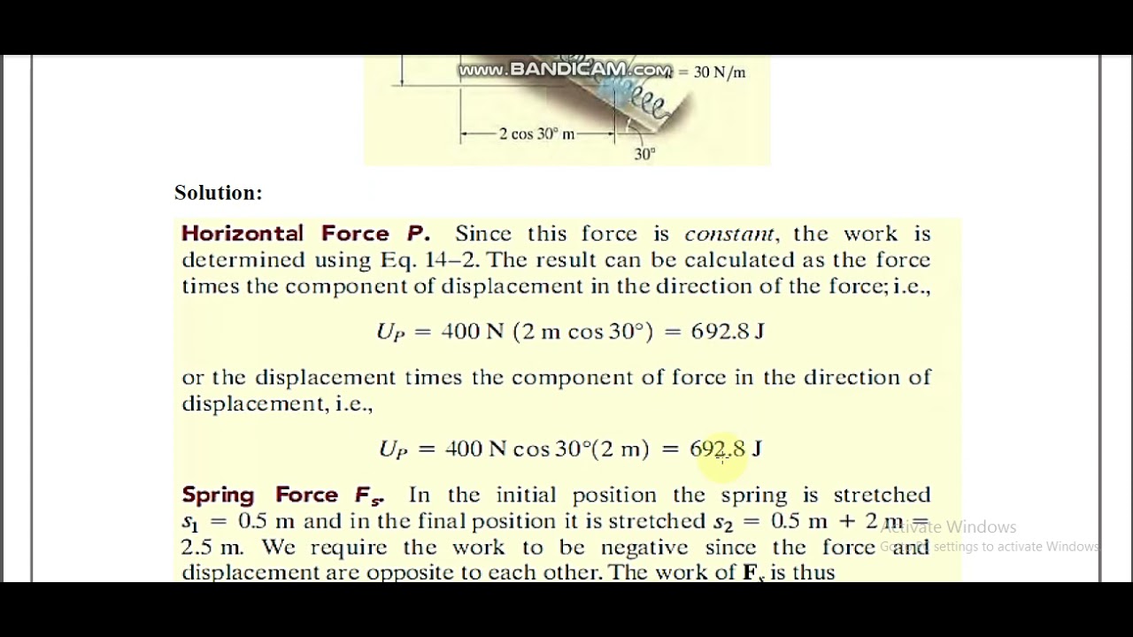 Dynamics II Lect 4 Work Part 2 - YouTube