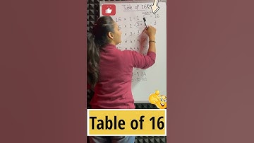 Easy way to Learn Table of 16| Multiplication Table of 16#Maths Tricks #shorts #trending #shortsfeed