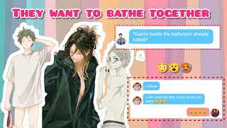 Haikyuu| Bathing Together because the TOP&#39;s are already inside Nake-