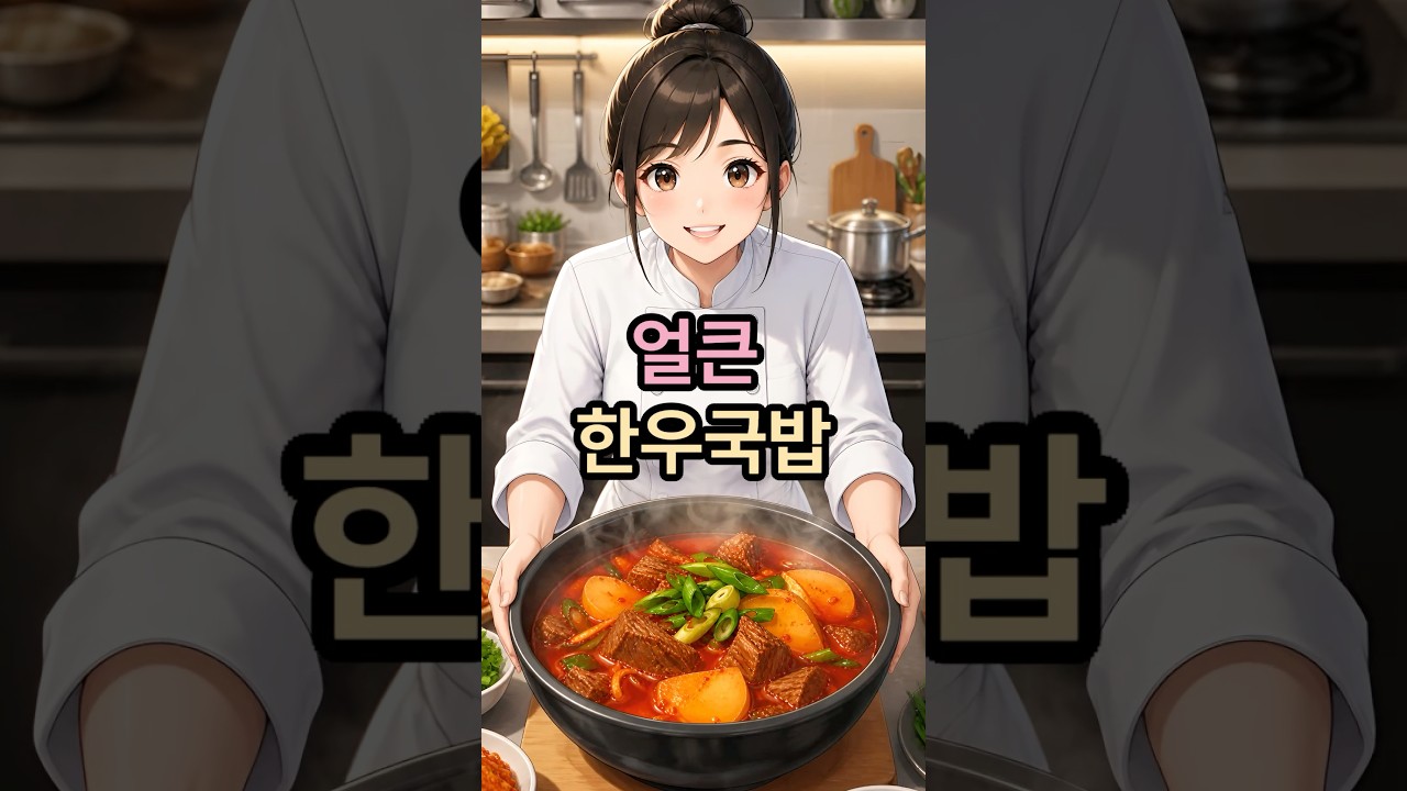 속이 뻥 뚫리는 얼큰 한우국밥