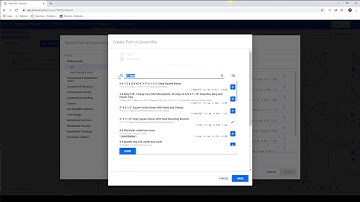 Esticom Tutorial - How to Create Custom Parts and Assemblies