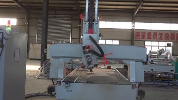 4 axis atc cnc router with rotate spindle for models.