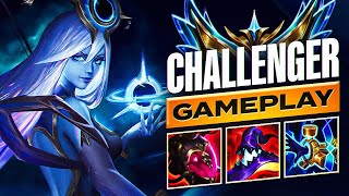 S14 Challenger Lux Gameplay #3 - Season 14 Split 1 SoloQue - Lux Builds & Runes