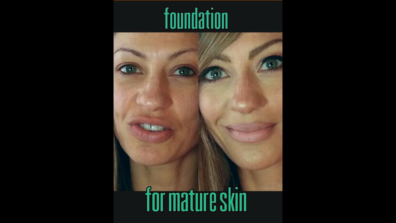 Foundation for Mature skin over 50! - YouTube