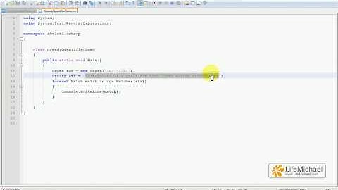 C# Greedy & Lazy Quantifiers Demo